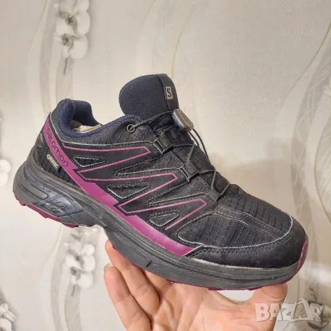 водоустойчиви туристически обувки Salomon FELLRAISER Wings Access 2 GTX Gore-Tex номер 39 1/3, снимка 11 - Маратонки - 47514359