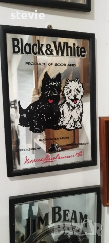 Рекламно огледало на уиски Jeam Beam , снимка 4 - Картини - 52335110