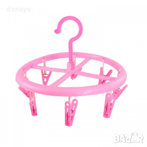 2087 Кръгъл сушилник простор с щипки за бельо и чорапи, снимка 4 - Сушилници - 32505567