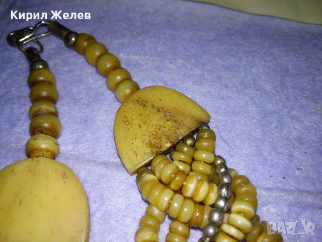 ОГЪРЛИЦА от РОГ / КАМИЛСКА КОСТ МАЙСТОРСКА РЪЧНА ЕТНО СТИЛ ИЗРАБОТКА МЪНИСТЕНА 32795, снимка 7 - Колиета, медальони, синджири - 39201808