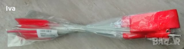 MUROAD Комплект 10 ленти за художествена гимнастика 4м, червени, снимка 5 - Художествена гимнастика - 32782073