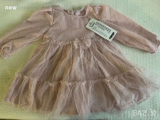 Нова розова рокля с размер 80, снимка 5 - Бебешки рокли - 49157751