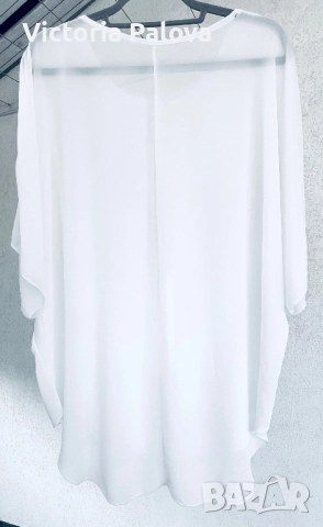 Италианска бяла блуза- туника, снимка 7 - Туники - 52714790