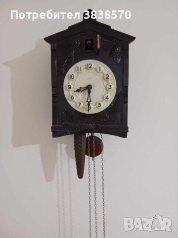 Ретро стенен часовник Маяк с кукувица, снимка 2 - Антикварни и старинни предмети - 43731814