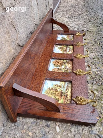 ретро дървена закачалка, снимка 8 - Закачалки - 48689196