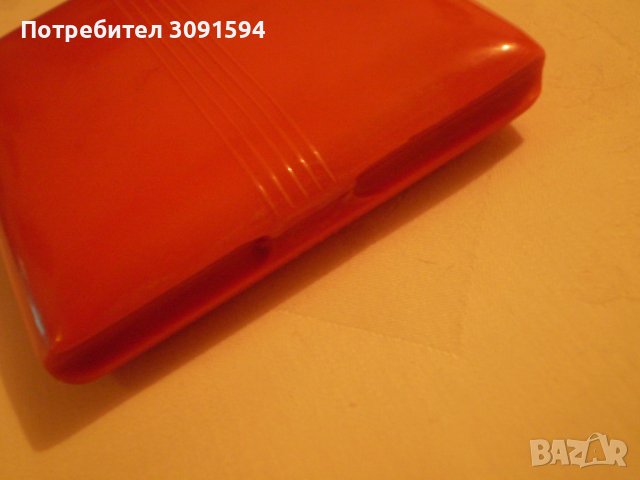 Ретро Червена Табакера Бакелит маркирана БАКЕЛИТКООП, снимка 5 - Други ценни предмети - 38872375