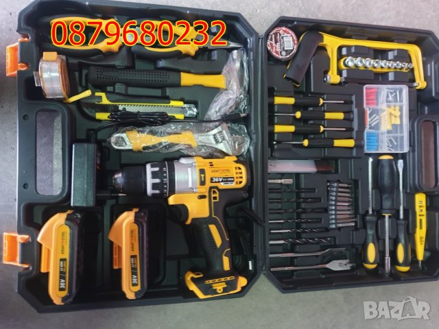 ПРОМО! MАКС Пакет36v 172ч+ 2 батери 8А Винтоверт акумулаторен нов, снимка 2 - Винтоверти - 43982904