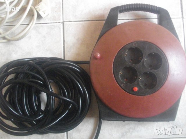 Einhell/MiniMax-10м Немски Удължител/Макара/Разклонител-3500 Вата-10 Ампера Защита-Отличен, снимка 10 - Други инструменти - 37400694