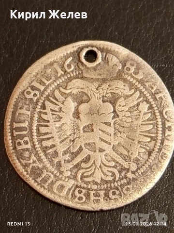 Сребърна монета 6 кройцера 1683г. Леополд първи Австрия 52908, снимка 10 - Нумизматика и бонистика - 53083639