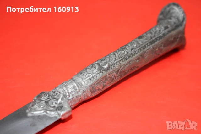 Автентичен Средиземноморски Гръцки сребърен нож кама ятаган, снимка 18 - Антикварни и старинни предмети - 51173039