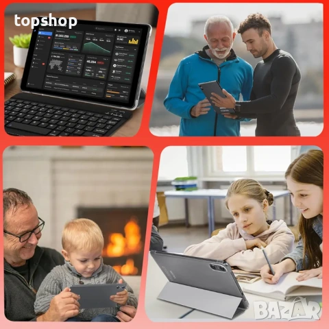 НОВ Таблет Skyegg K13 – Android 14 / 20GB RAM / 128GB Памет + КЛАВИАТУРА и МИШКА  , снимка 7 - Таблети - 53366812