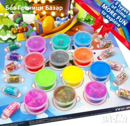 Нов Advent календар с изненади – кристални и галактически слаймове за деца, снимка 6 - Образователни игри - 48343227