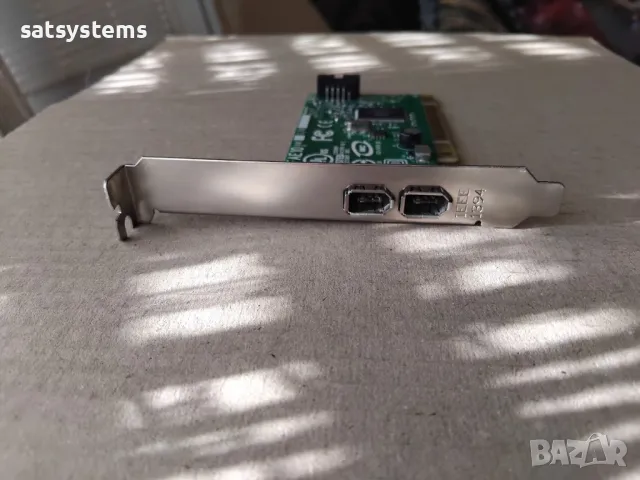PCI 2-Port 1394 FireWire Adapter Card LSI LS2-FAE10, снимка 2 - Мрежови адаптери - 48084265