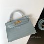 Hermes Kelly Mini Sky Blue, снимка 1 - Чанти - 36778039