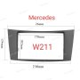 Рамка за мултимедия 7 MERCEDES мерцедес w211 W219 E class CLS 2 дин, снимка 1