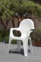Ратанова серия пластмасови столове бял и бежов цвят-с гаранция 2г-внос Италия!, снимка 1