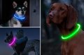 Светещ LED нашийник за големи и малки породи кучета , каишка за куче светеща лента, снимка 3