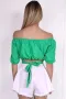 Дамска блуза с къс буфан ръкав Два цвята , снимка 4