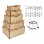 Дървена кутия шперплат различни размери, снимка 1 - Декорация за дома - 38337355