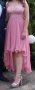 Официална пепелно розова рокля, снимка 1 - Рокли - 43203134