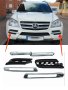 Дневни светлини LED DRL , пластмасова част , хромирана част , Mercedes W164 GL X164 2009-2012 г., снимка 2