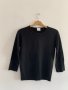 Дамска черна блуза , снимка 1 - Блузи с дълъг ръкав и пуловери - 27089400