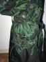 Френски нов бутиков шлифер тренч L Clara Couture зелен черно райе, снимка 4