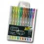 Комплект Гел химикалки 10 цвята, с брокат 1913, снимка 1 - Ученически пособия, канцеларски материали - 35496824