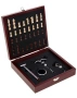 НОВ КОМПЛЕКТ ЗА ВИНО В ЛУКСОЗНА ДЪРВЕНА КУТИЯ С АКСЕСОАРИ. СЕТ ЗА ВИНО С ШАХ. ШАХМАТНА ДЪСКА 2V1., снимка 9