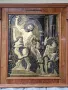 Превъзходна антикварна огромна медна картина пано рамкирана, снимка 3