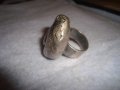ПОСРЕБРЕН ВИНТИДЖ АРТ ПРЪСТЕН ХЕНД-МЕЙД ДИЗАЙНЕРСКИ УНИКАТ 27686, снимка 2