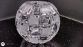 Кристална сферична ваза. , снимка 1 - Вази - 44853547