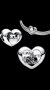 Сребърен елемент сърце Пандора"Love starts from within"/нов, снимка 1 - Колиета, медальони, синджири - 43694268
