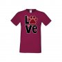 Мъжка тениска Свети Валентин Love Dog Paw, снимка 3