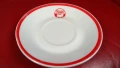 Порцеланов комплект за кафе, 6 чинийки и 6 чаши, балкан турист, балкантурист, червена щампа, снимка 8