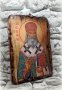 Икона на Свети Серафим Софийски Чудотворец 21/15 см, художествен декупаж, уникат, снимка 2