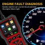 Full OBD2 EOBD автомобилен диагностичен кодочетец V539 , снимка 7