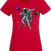 Дамска Тениска Dabbing astronaut,Изненада,Повод,Подарък,Празник, снимка 8 - Тениски - 37643186