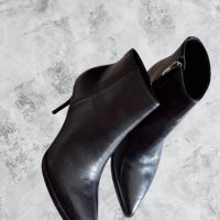 NINE WEST - Черни боти на висок ток, супер елегантни, снимка 1 - Дамски боти - 42833229