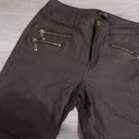 Кафяв кожен панталон Monday premium, снимка 2 - Панталони - 43340141