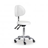 Козметичен/фризьорски стол - табуретка с облегалка Rita 53/73 см