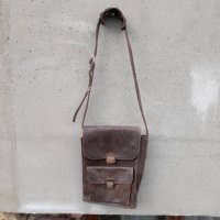 Стара кожена чанта #15, снимка 1 - Антикварни и старинни предмети - 32772838