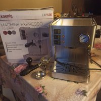 Кафе машина N. KOENIG нова, с месингова ръкохватка, работи перфектно и прави страхотно кафе с каймак, снимка 4 - Кафемашини - 38795238
