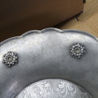 Сребърен поднос Италия, снимка 2 - Антикварни и старинни предмети - 27609032