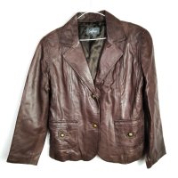 Safleu leather jacket 42, снимка 1 - Сака - 44051646