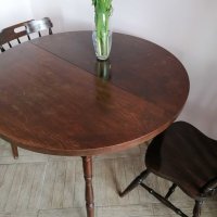 Трапезна дървена маса с 6 бр. столове, снимка 3 - Маси - 43893723