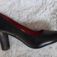 Обувки, черни, на висок ток, код 423/ББ1/34, снимка 2 - Дамски елегантни обувки - 37654531