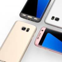 Защита на 360 градуса мат калъф кейс за Samsung Galaxy S7, S7 Edge, снимка 4 - Калъфи, кейсове - 28469409