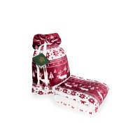 Одеяло Шерпа Saco в Подаръчна Торбичка , 127х152 см, снимка 1 - Олекотени завивки и одеяла - 43322645