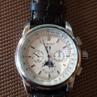 Нов луксозен механичен мъжки часовник Forsining brand name Brown, снимка 4 - Мъжки - 43583248